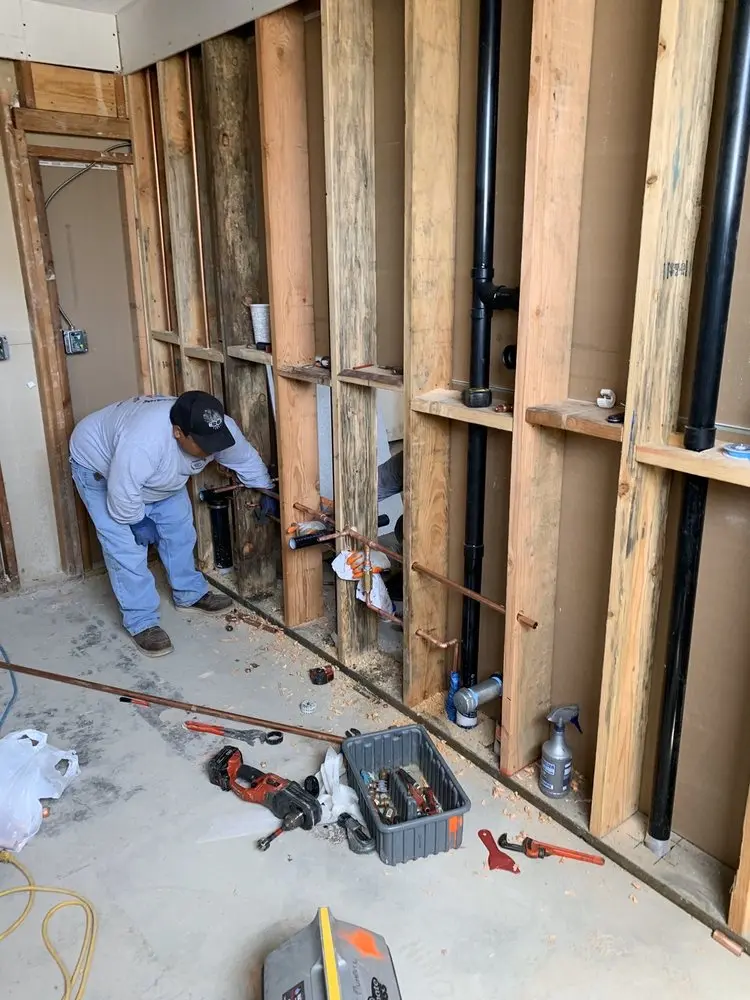 Commercial rough-in plumbing for Gas Line Repair in Paulson